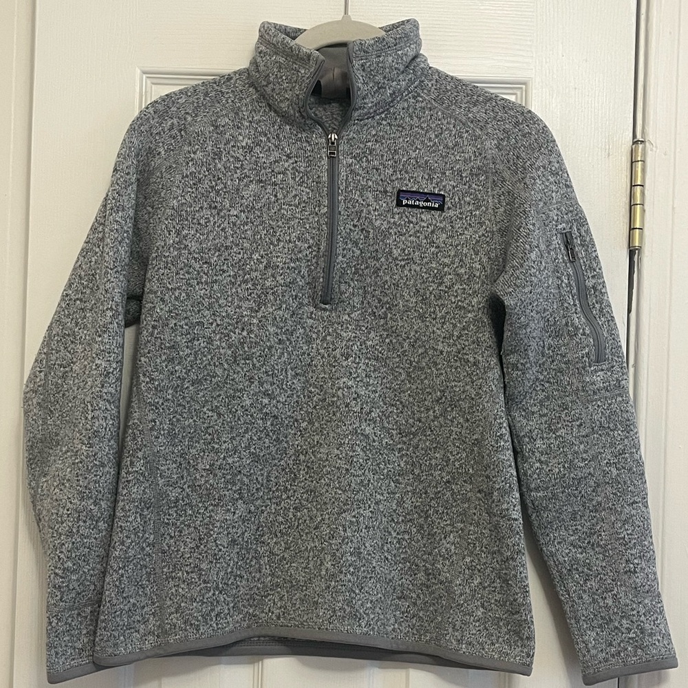 Patagonia Heathered Gray Better Sweater 1/4 Zip